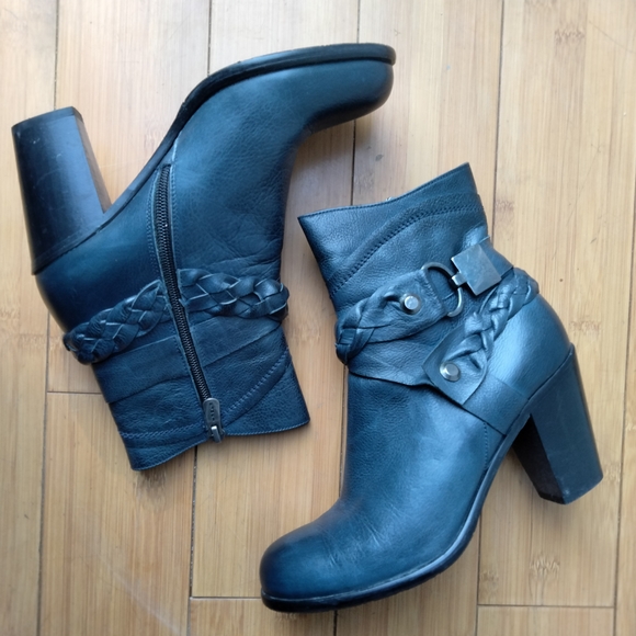 Kemal Tanca Women's Blue Genuine Leather Ankle Boots Size 37 (US 7) - Picture 2 of 15